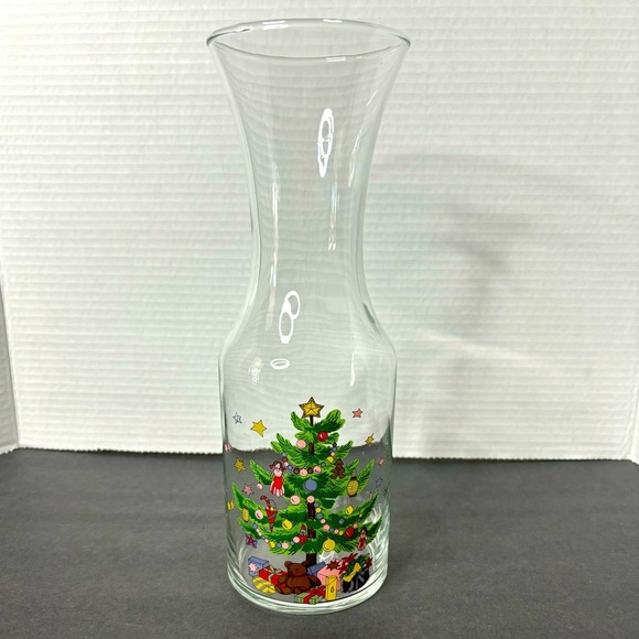 Spode Christmas Tree Glass Clear Carafe Decanter 10 1/2 in - Picture 1 of 10